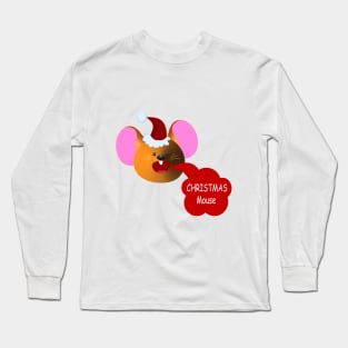 Santa Mouse Long Sleeve T-Shirt